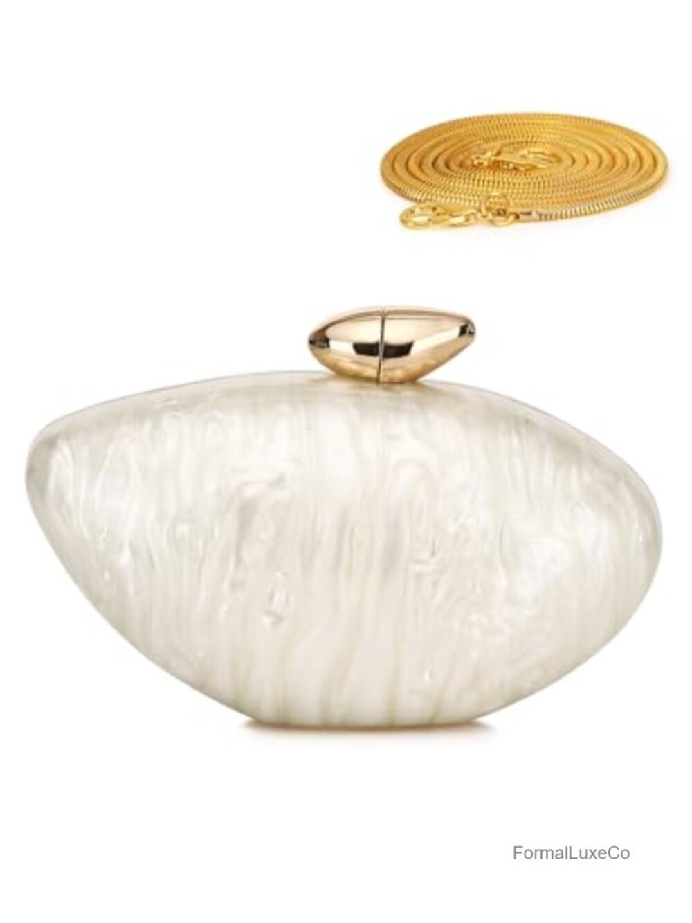 Acrylic Clutch Purse Shell Evening Bag Unique Evening Handbag Wedding Formal